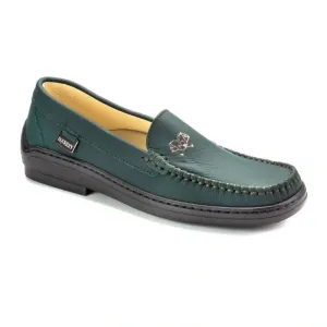 2693 - Green Sahara Leather Soft Loafer for Girl by London Kids