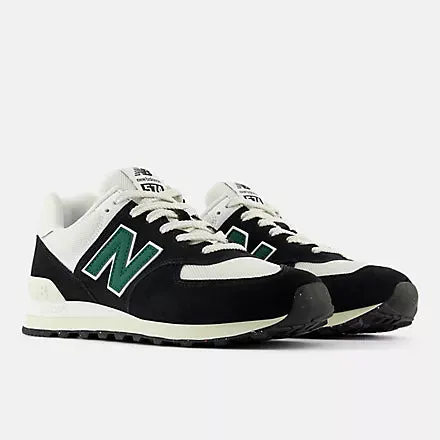 574 Sneaker (Black   White   Marsh Green)