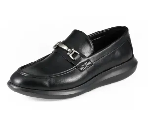 Amali Milo Luxe Black Casual Loafers Men’s Leather