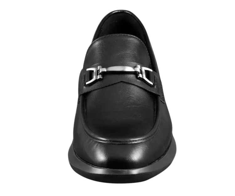 Amali Milo Luxe Black Casual Loafers Men’s Leather