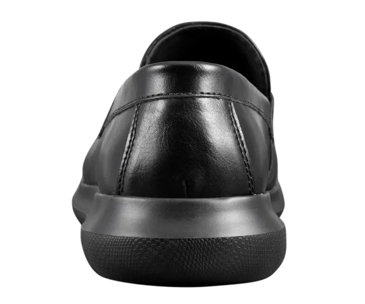Amali Milo Luxe Black Casual Loafers Men’s Leather
