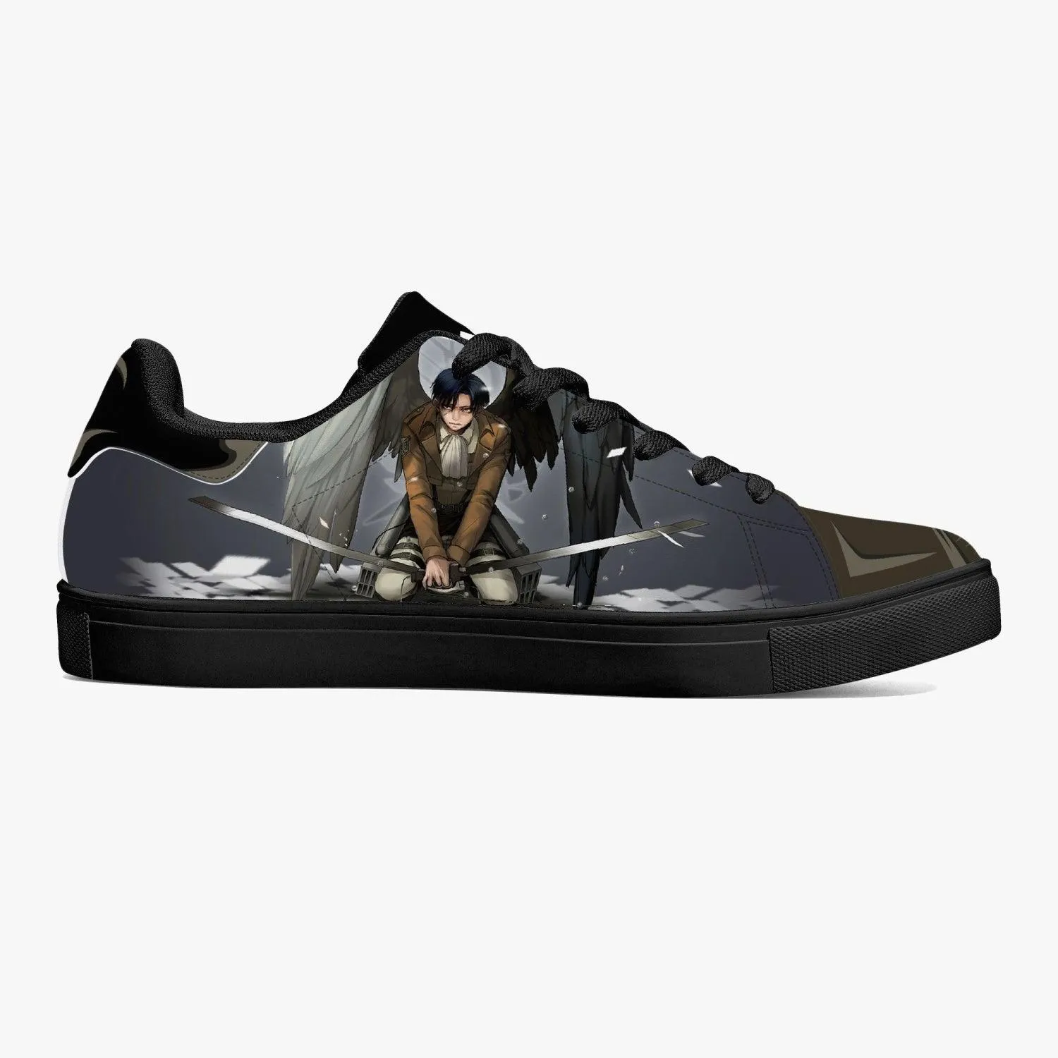 Attack On Titan Levi Ackerman Skate Anime Shoes