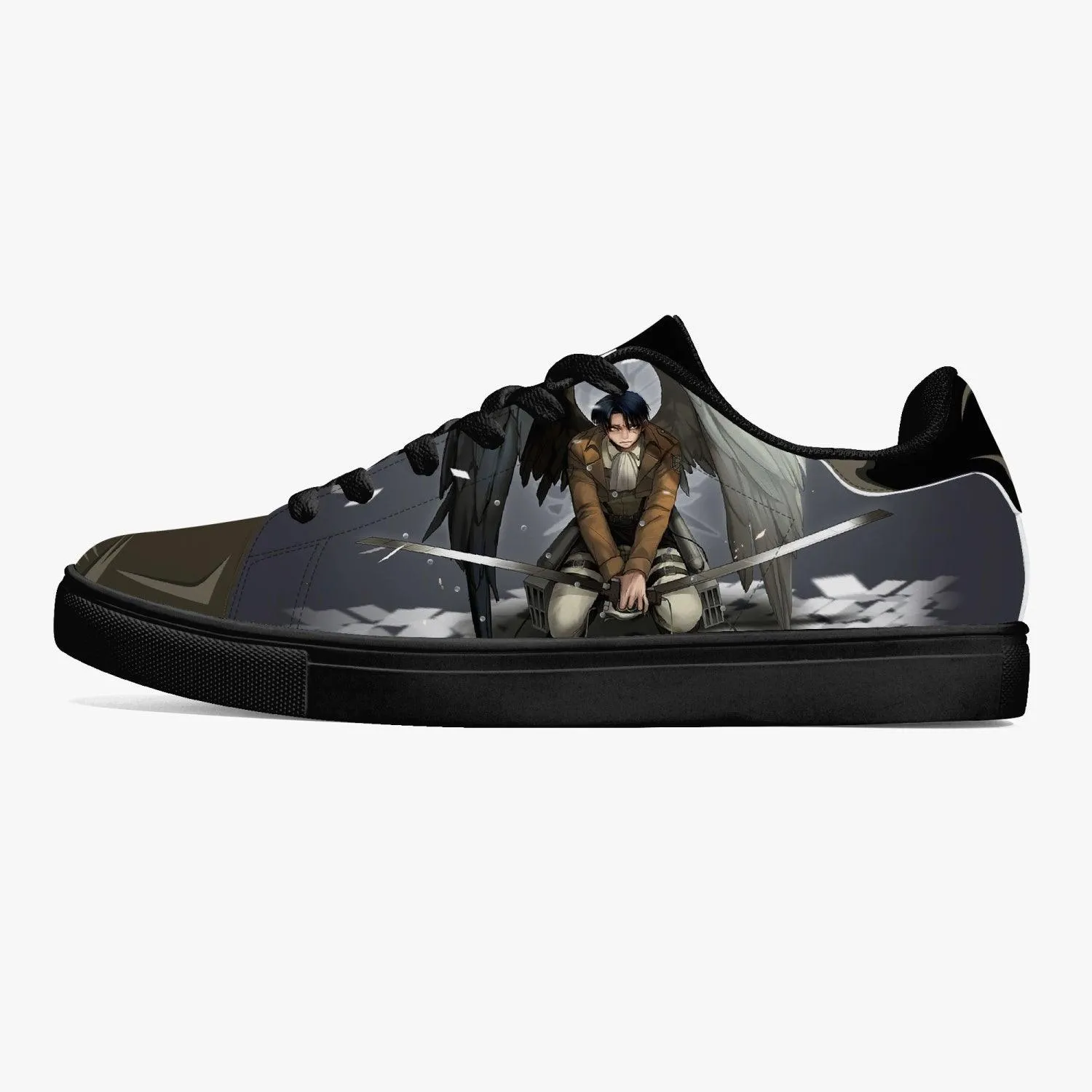 Attack On Titan Levi Ackerman Skate Anime Shoes