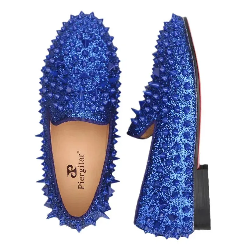 Blue Bliss: Genuine Leather Kids' Loafers