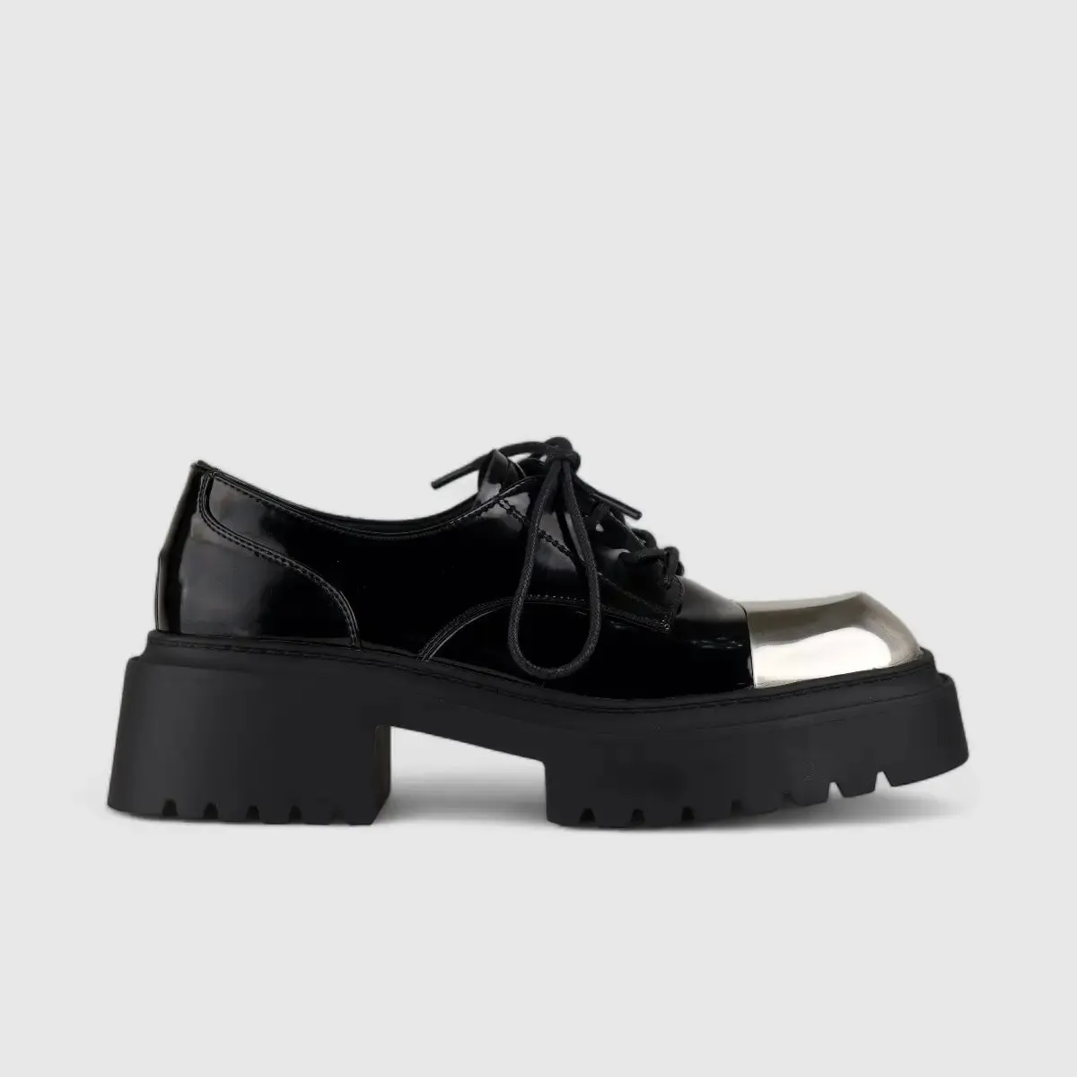 Bulbul Oxford Chunky Sole Black CAR5021
