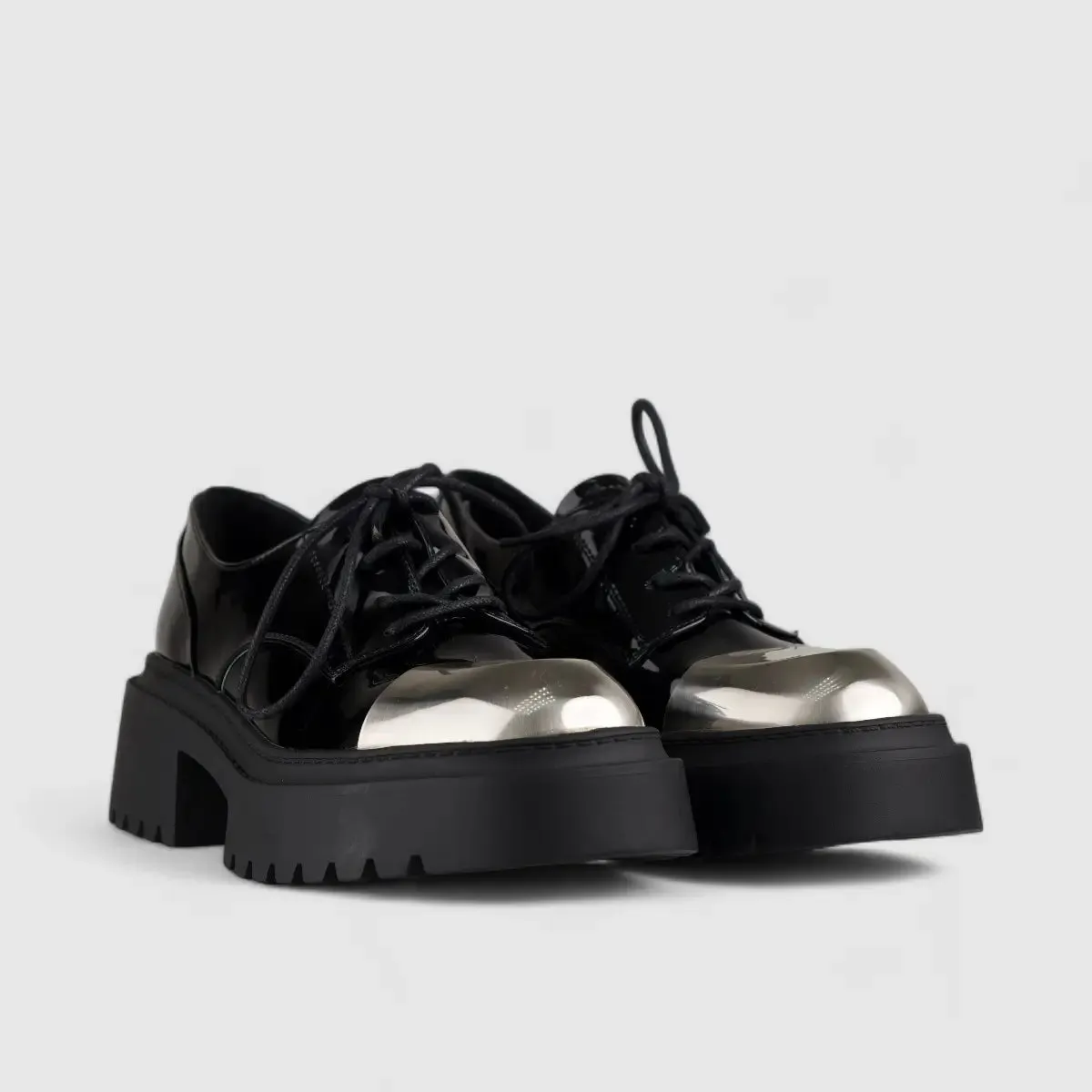 Bulbul Oxford Chunky Sole Black CAR5021