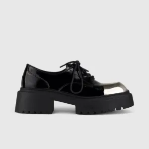 Bulbul Oxford Chunky Sole Black CAR5021