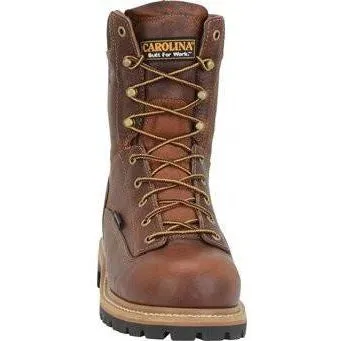 Carolina Men's Grind 8" Waterproof Comp Toe Work Boot - Brown - CA5529