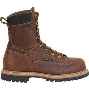 Carolina Men's Grind 8" Waterproof Comp Toe Work Boot - Brown - CA5529