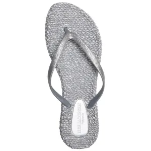 Cheerful Sparkle Flip Flops, Silver