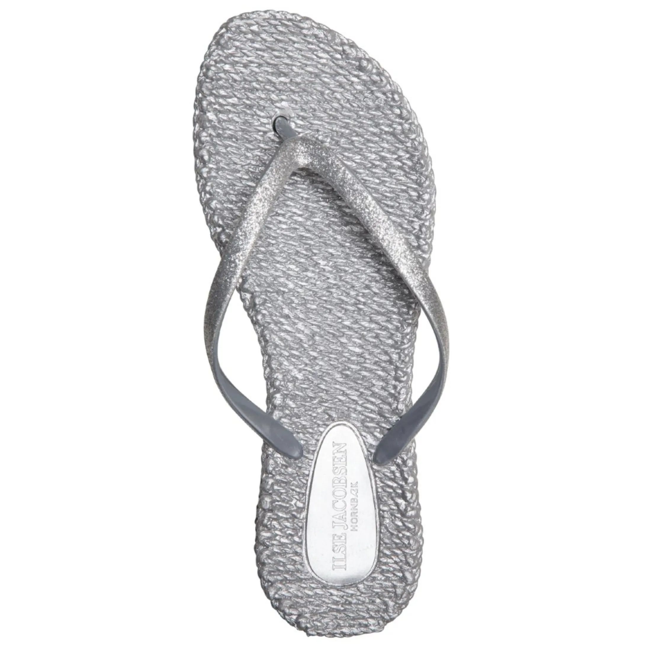 Cheerful Sparkle Flip Flops, Silver