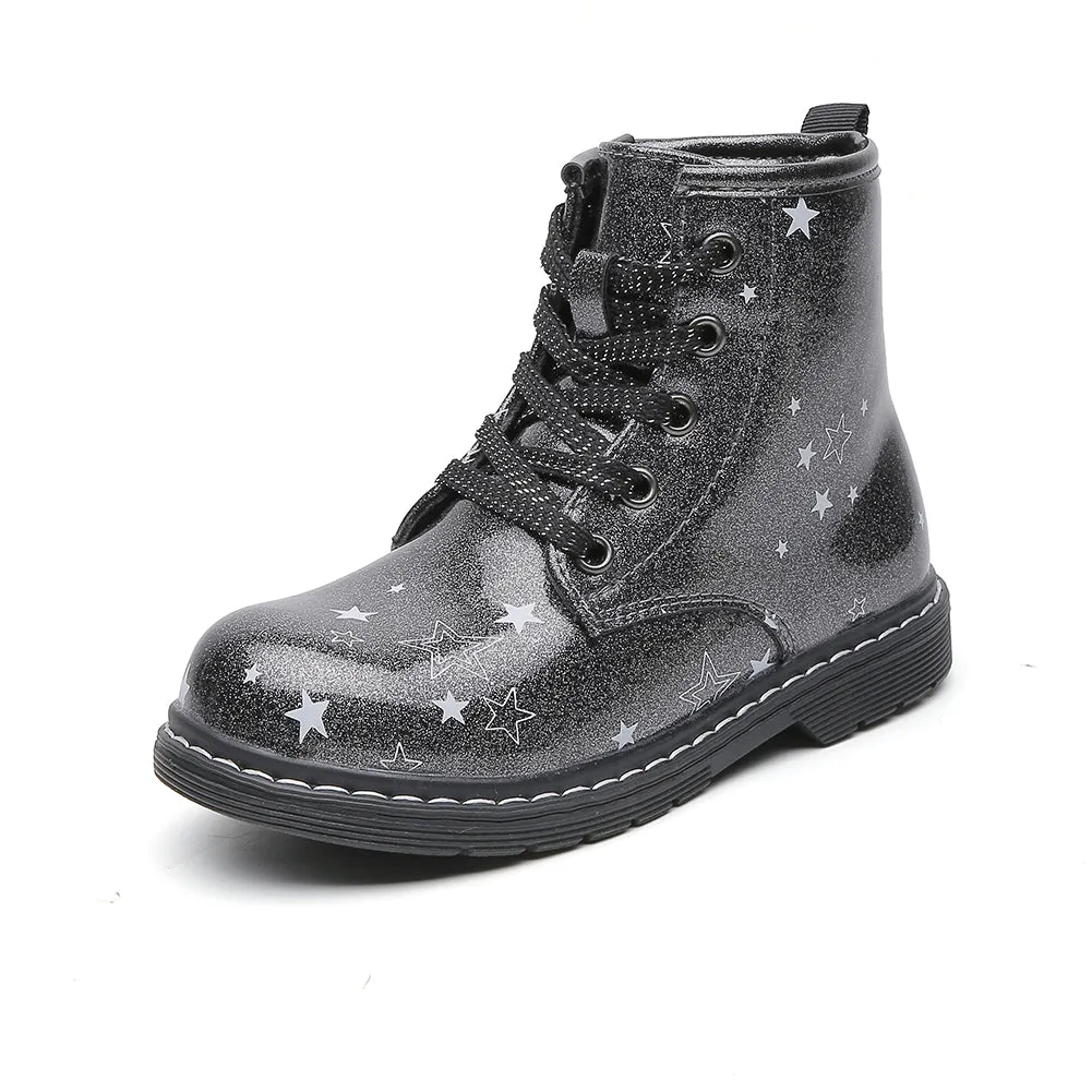 Chiximaxu Winter Boots for Girl Toddler Zip Walking Shoes