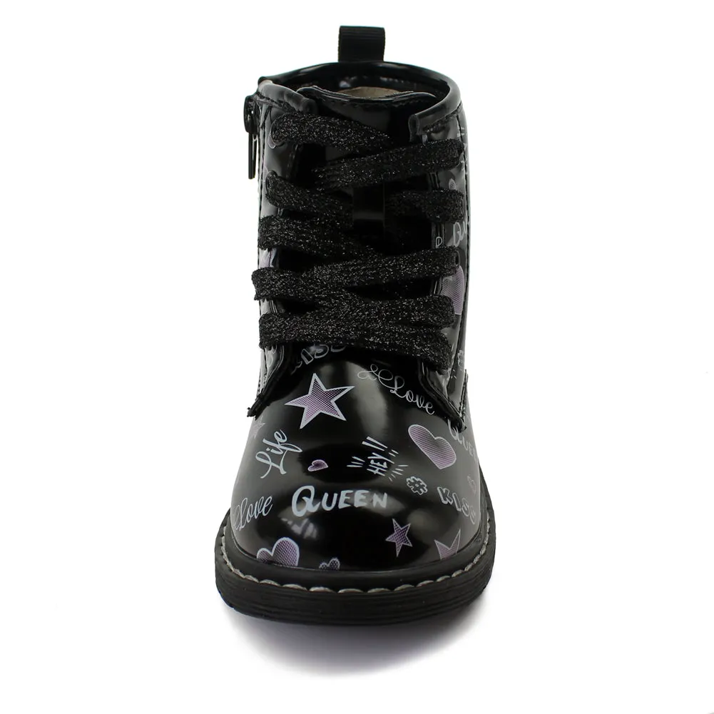 Chiximaxu Winter Boots for Girl Toddler Zip Walking Shoes
