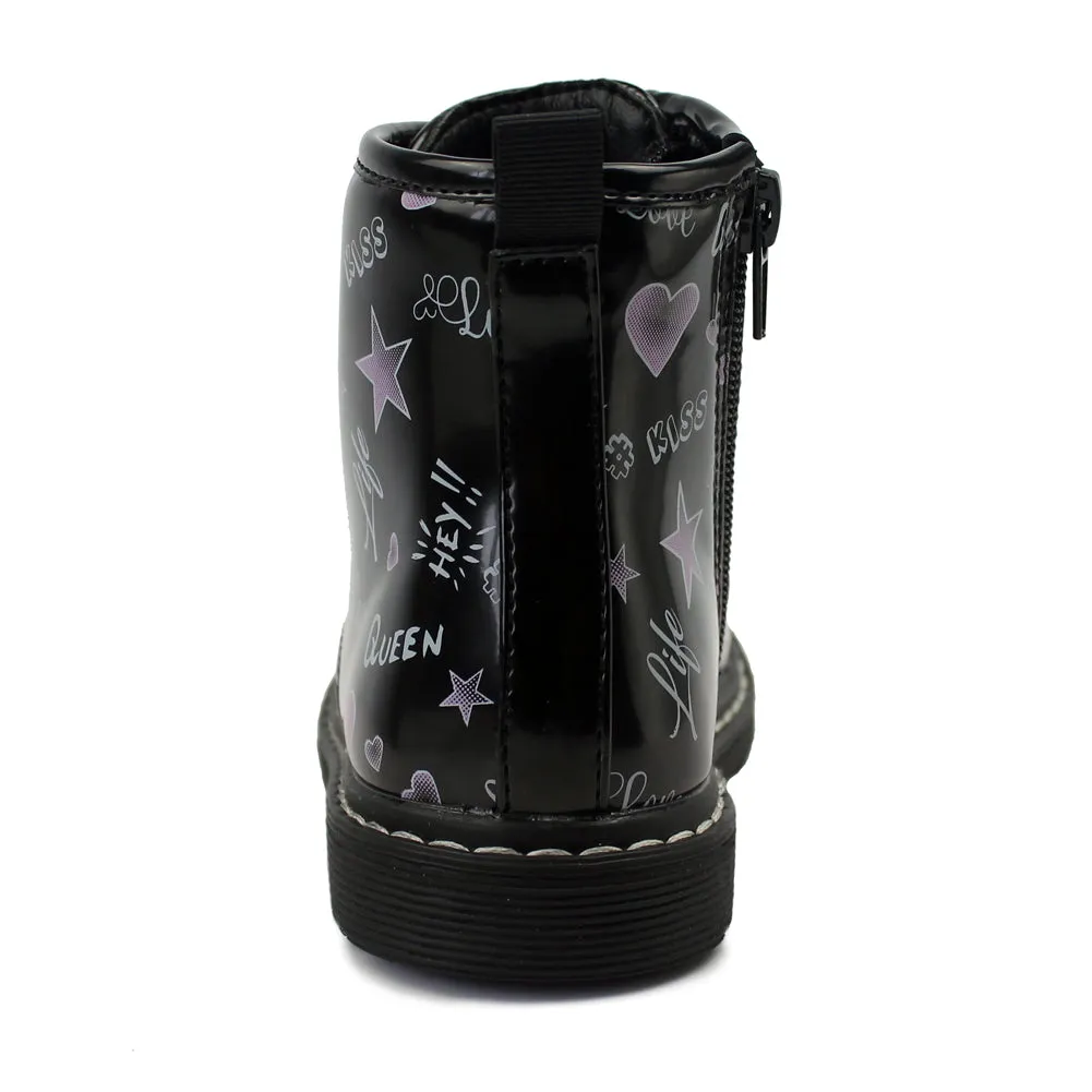 Chiximaxu Winter Boots for Girl Toddler Zip Walking Shoes