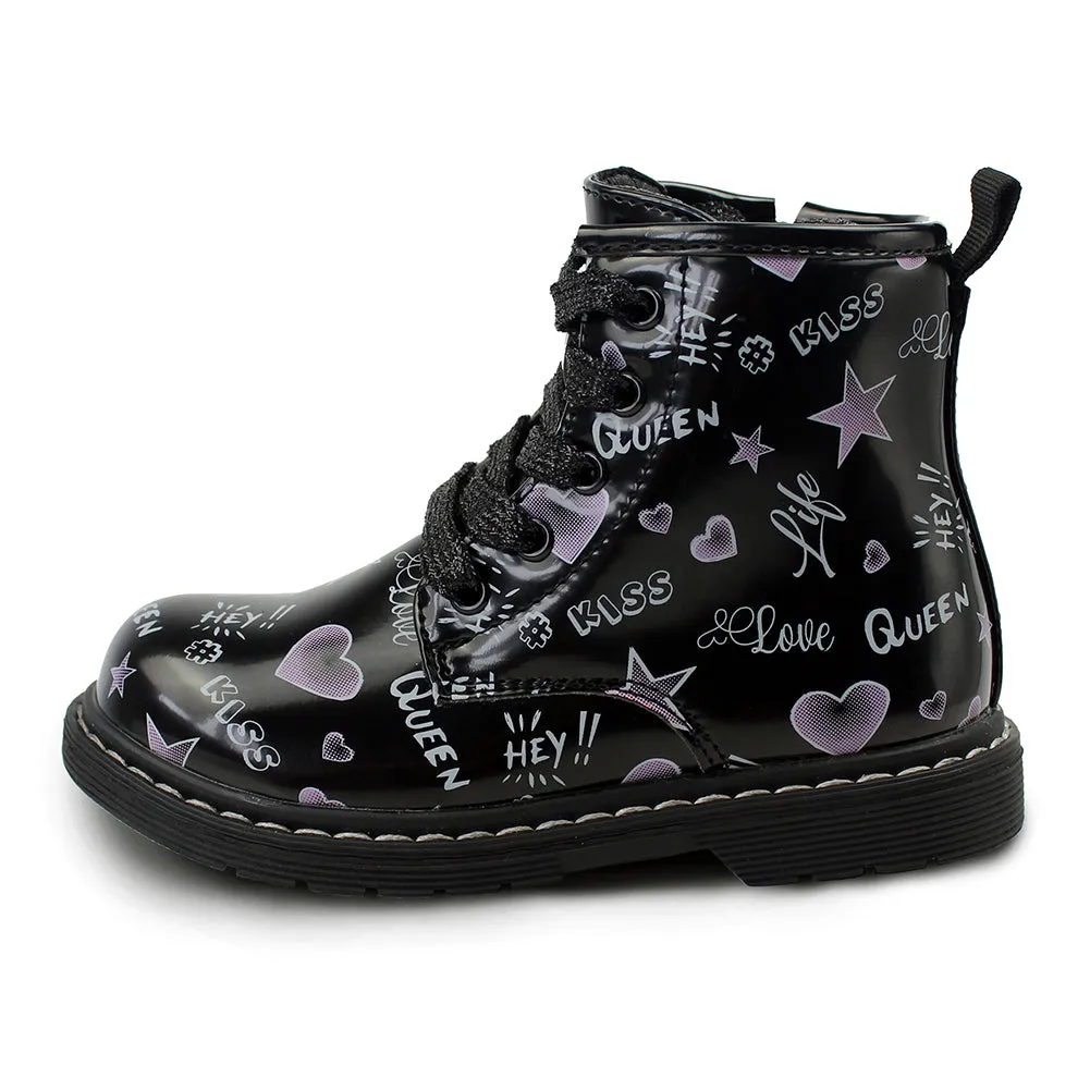 Chiximaxu Winter Boots for Girl Toddler Zip Walking Shoes