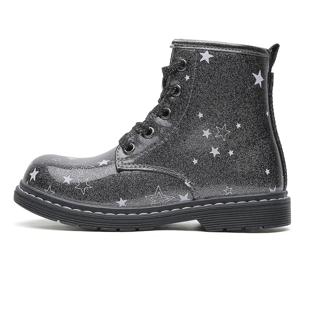 Chiximaxu Winter Boots for Girl Toddler Zip Walking Shoes
