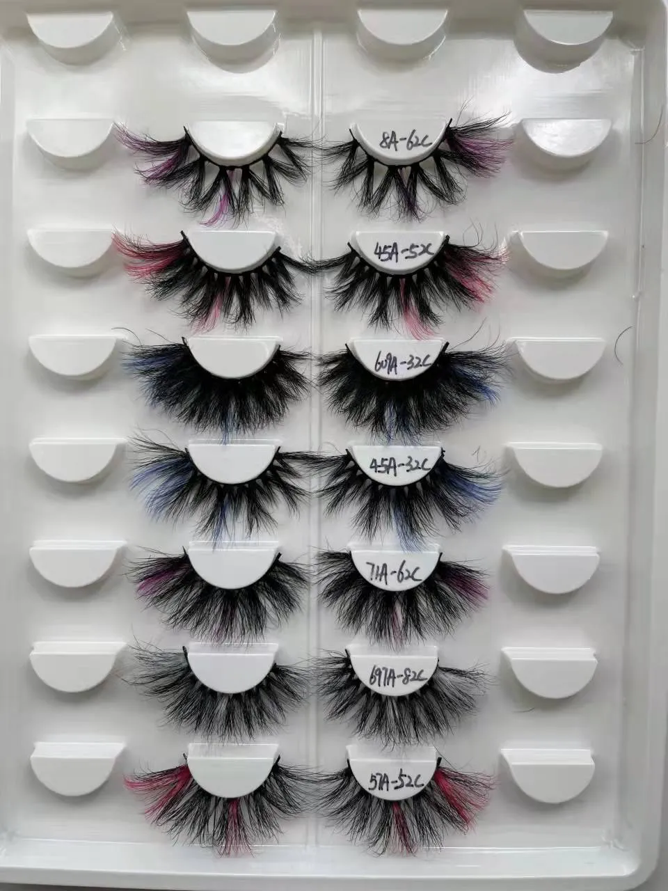 Color Mink Hair False Eyelashes (1pair ) AH5058