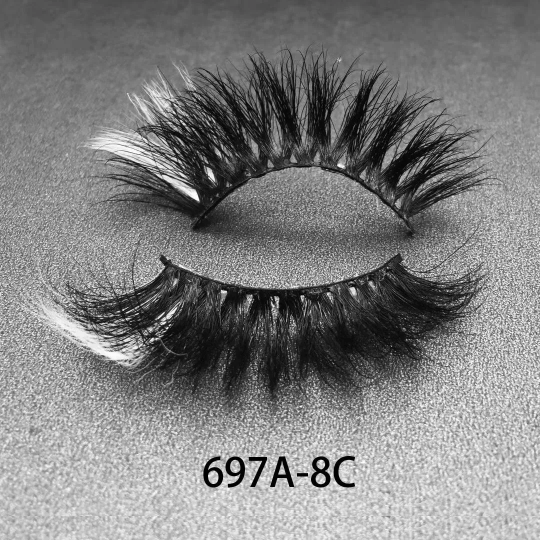 Color Mink Hair False Eyelashes (1pair ) AH5058