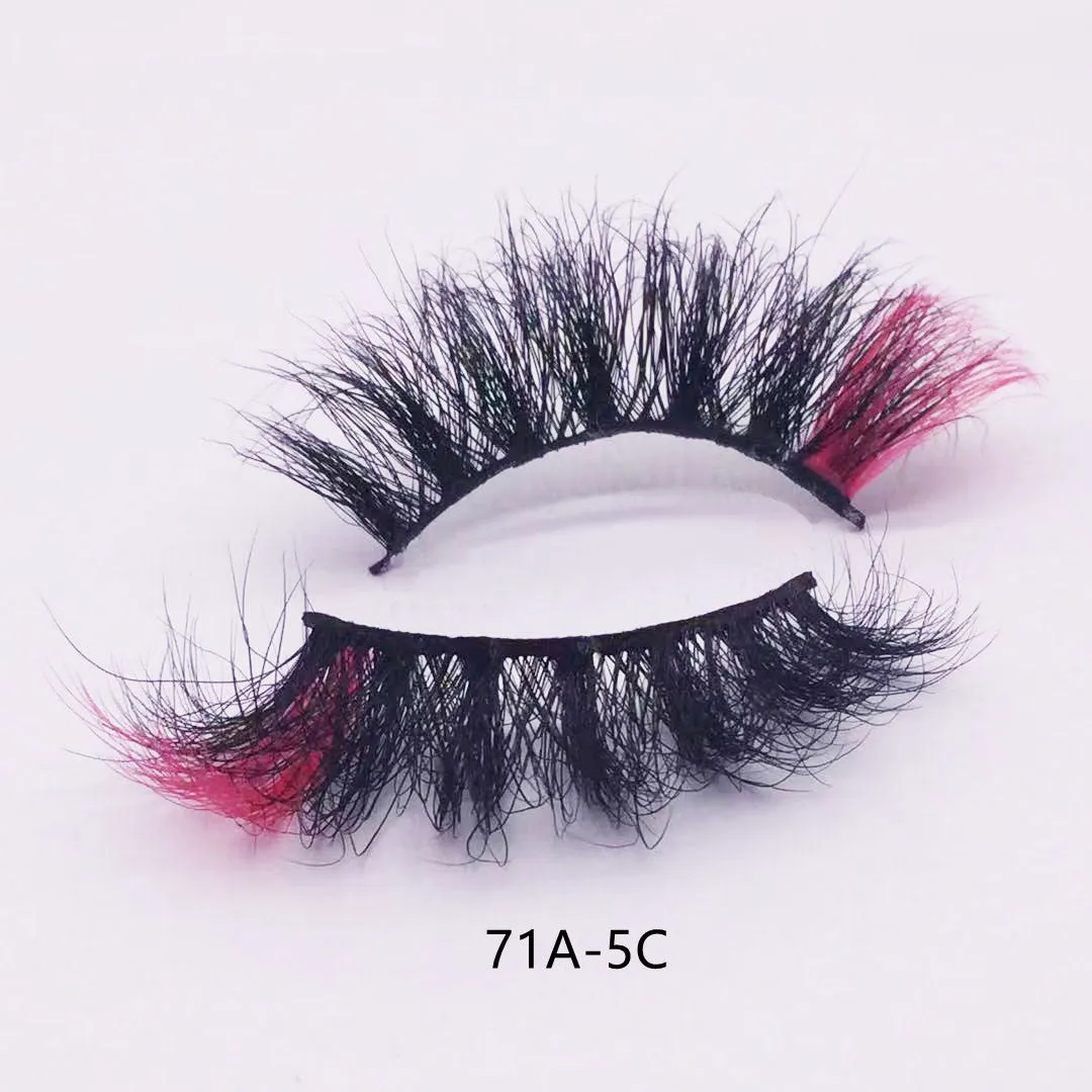 Color Mink Hair False Eyelashes (1pair ) AH5058