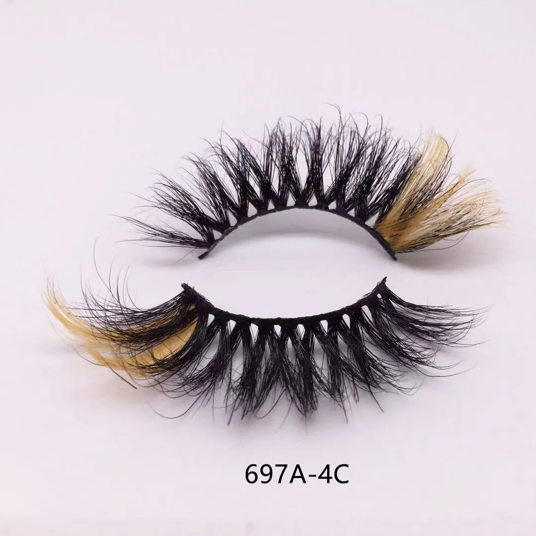 Color Mink Hair False Eyelashes (1pair ) AH5058