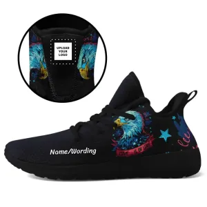 Corporate Gifts,Personalized Patriotic Sneakers, Custom Breathable Walking Shoes, Best Gift