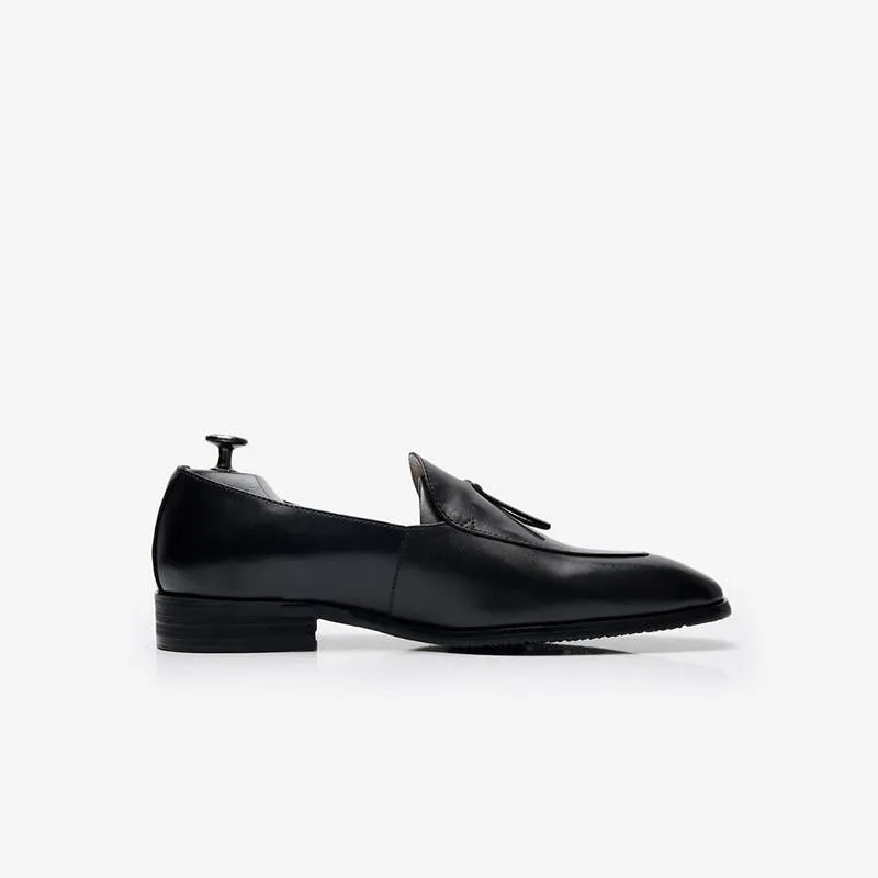 Cowhide Slip-On Loafer Shoes