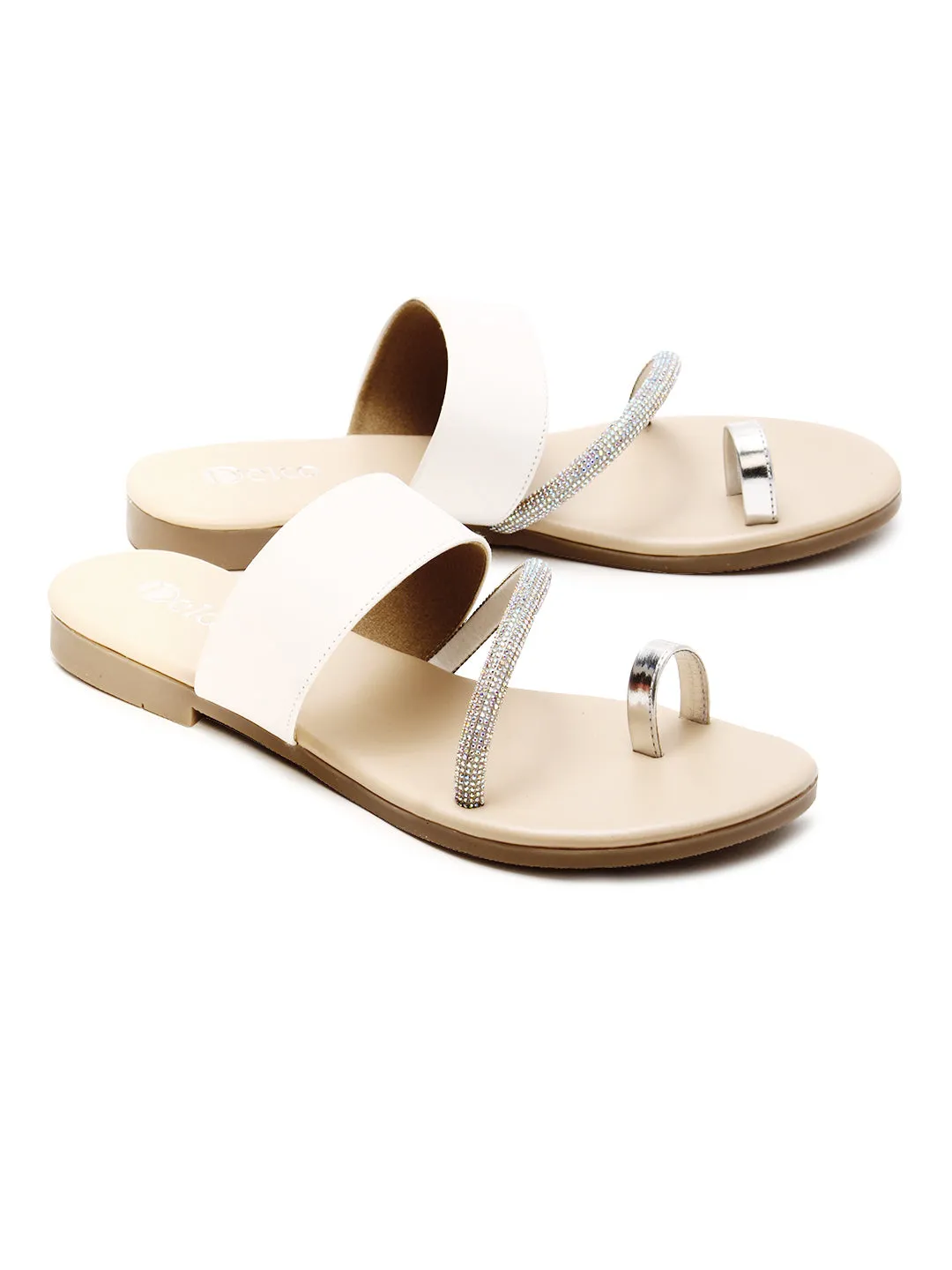 Delco Evening Wear Flat Slip-Ons