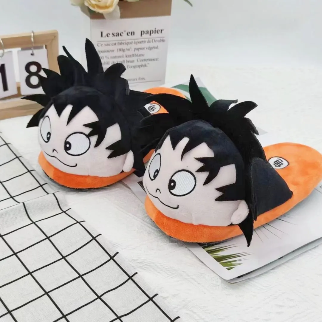 Dragonball Son Goku Soft Slippers | Anime Slippers for Kids | [UK Size 3-6]