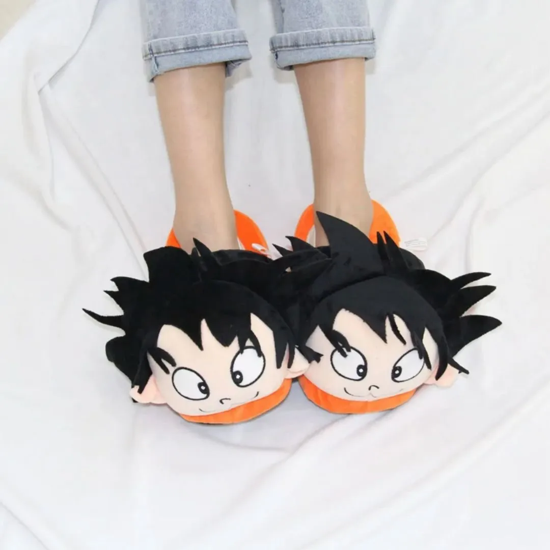 Dragonball Son Goku Soft Slippers | Anime Slippers for Kids | [UK Size 3-6]