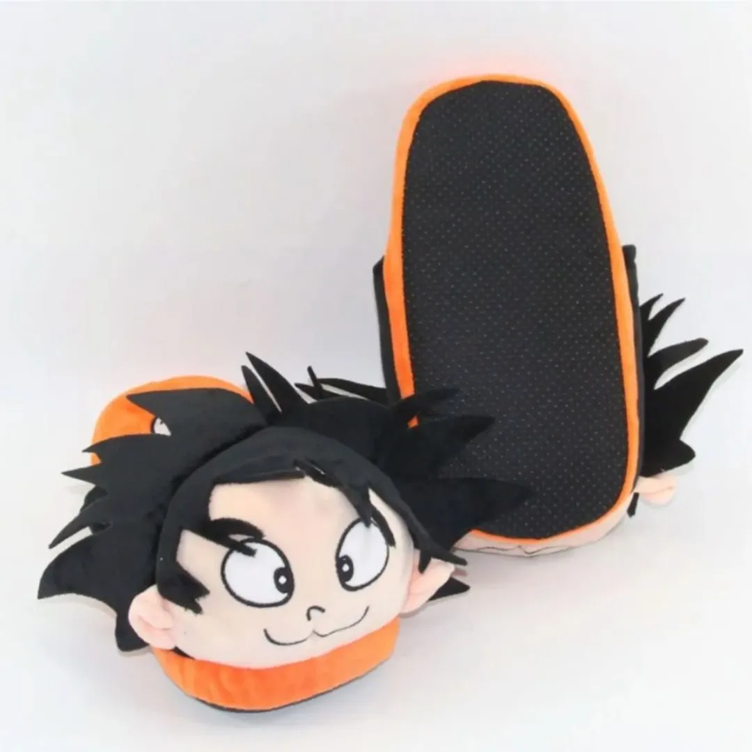 Dragonball Son Goku Soft Slippers | Anime Slippers for Kids | [UK Size 3-6]