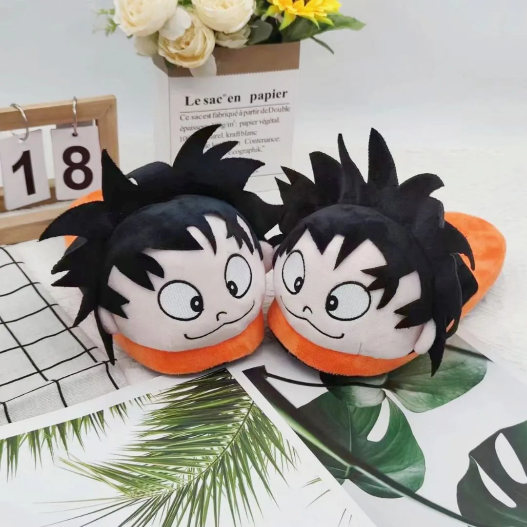 Dragonball Son Goku Soft Slippers | Anime Slippers for Kids | [UK Size 3-6]