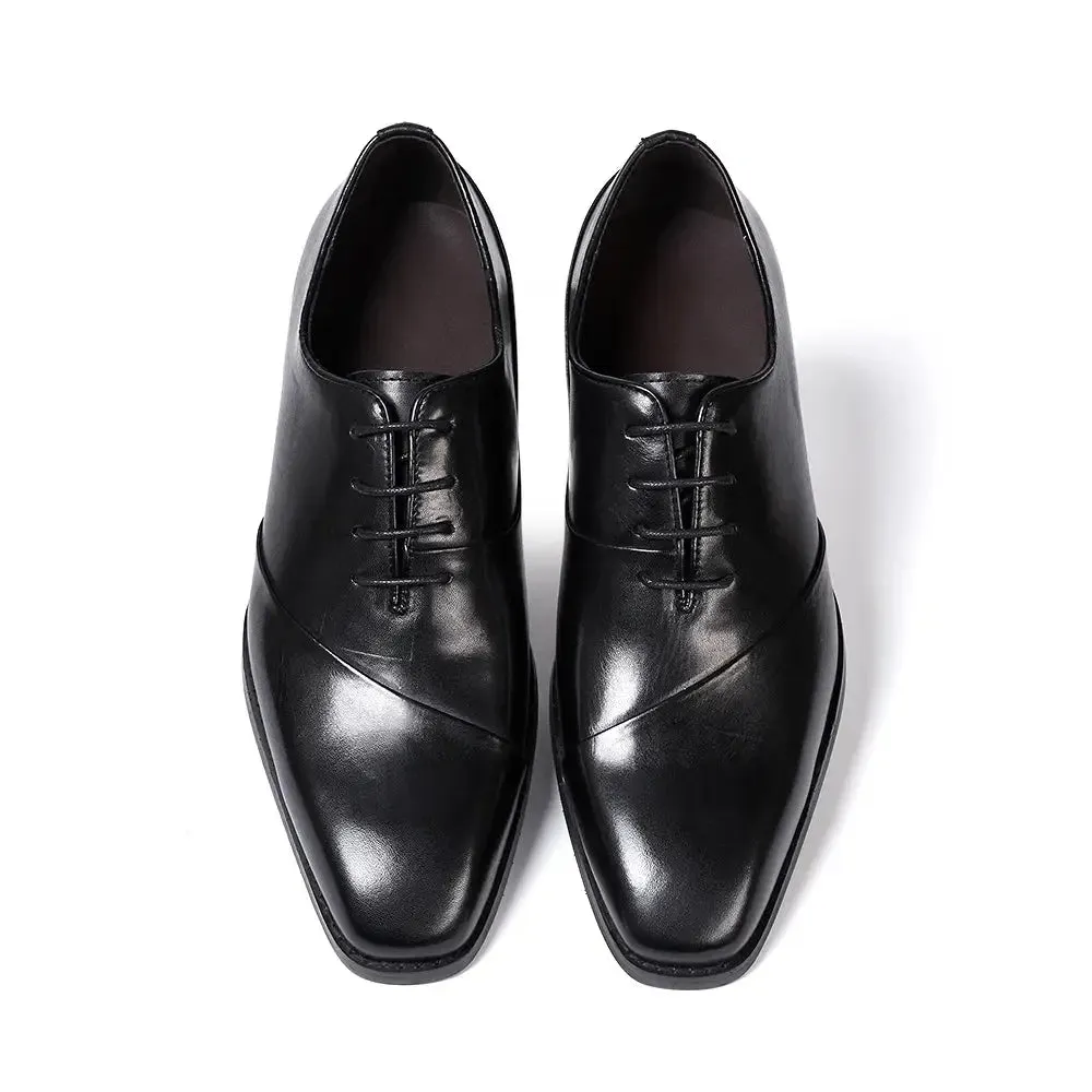Finalità - Luxury Leather Oxford Dress shoes for men (Unique Cap front)