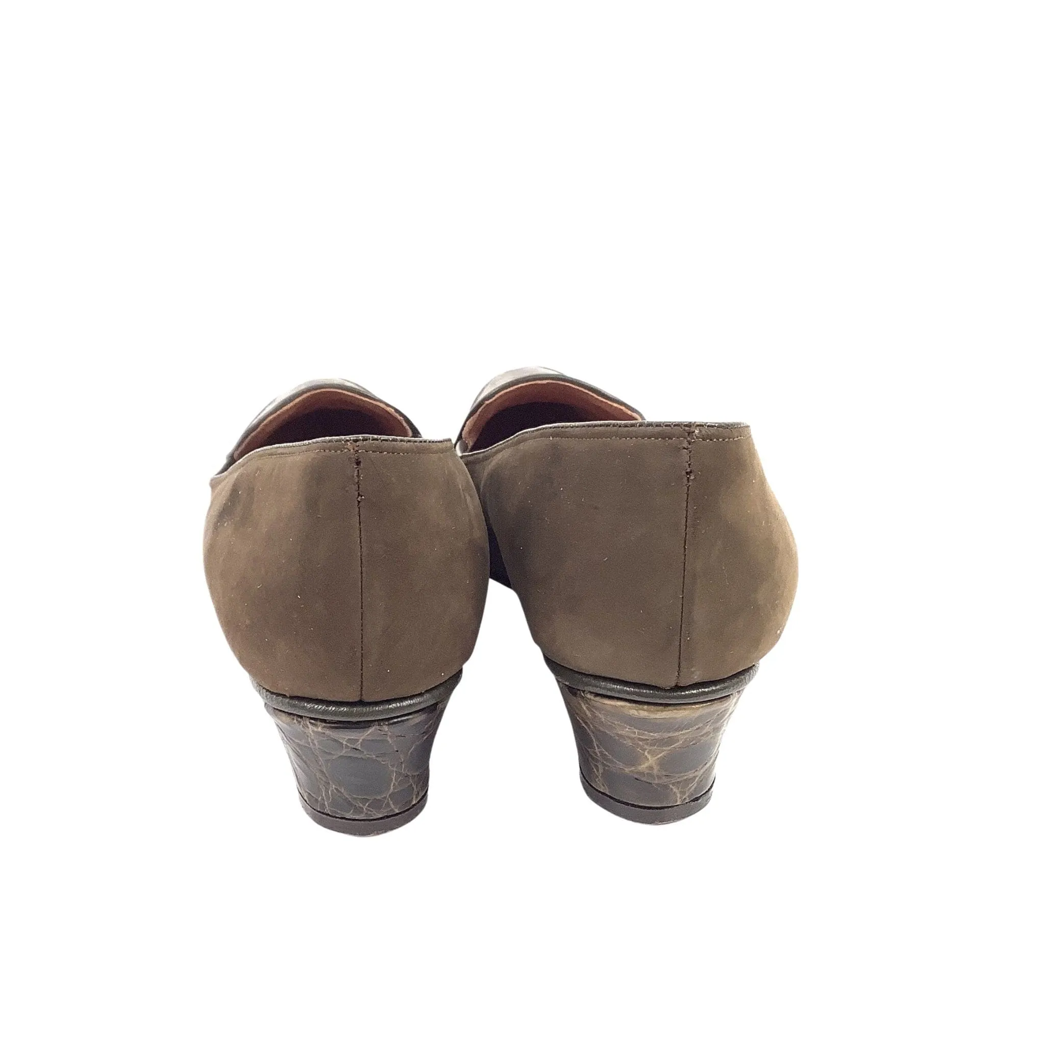 Green Leather Loafers