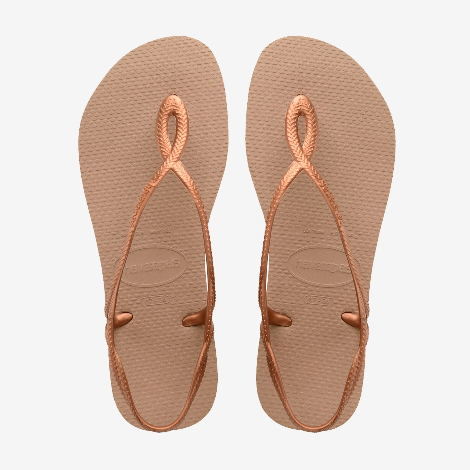 Havaianas Luna Sandals - Rose Gold