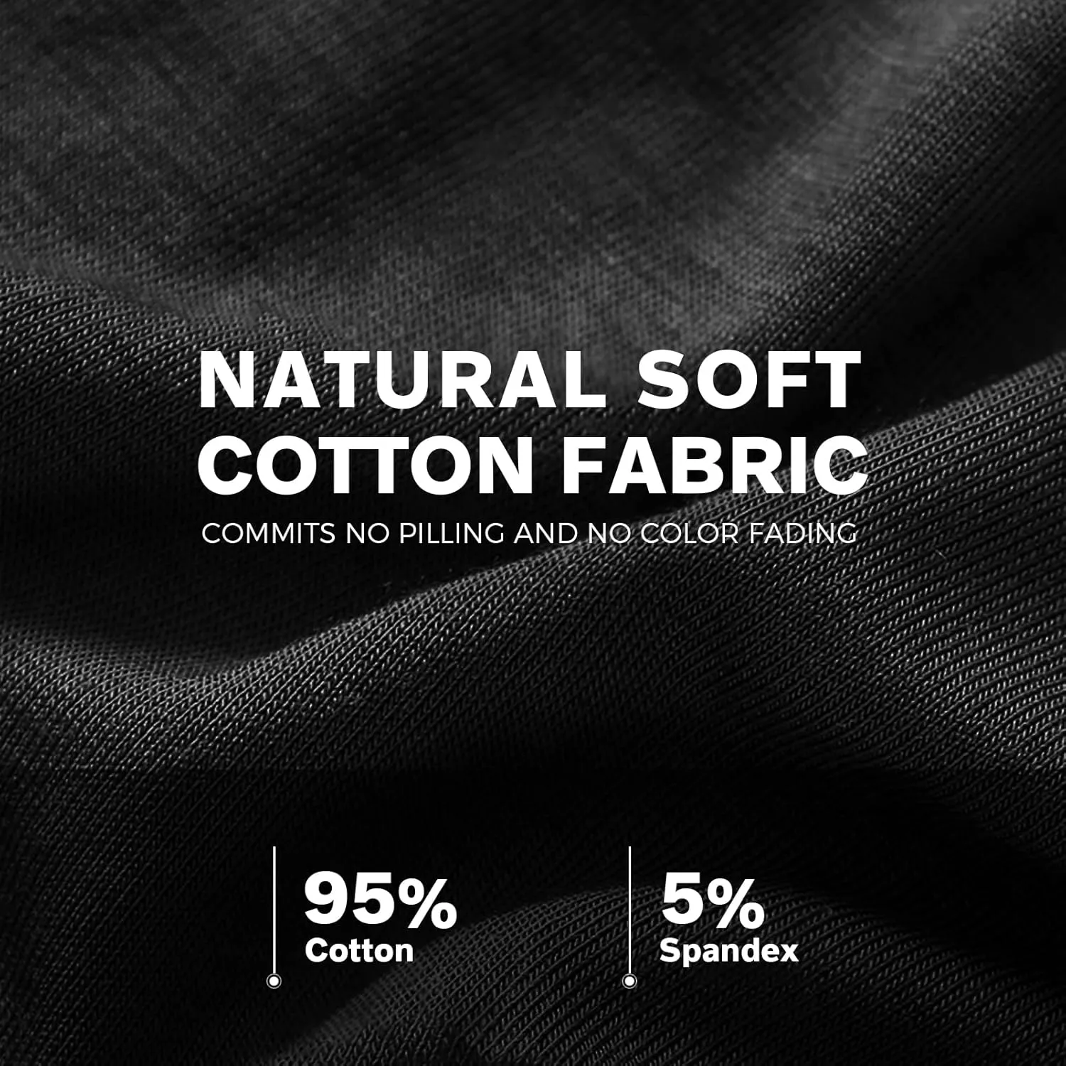 Natural Feelings Boxer Briefs Mens Underwear Men Pack of 5-6 Soft Cotton Open Fly Underwear