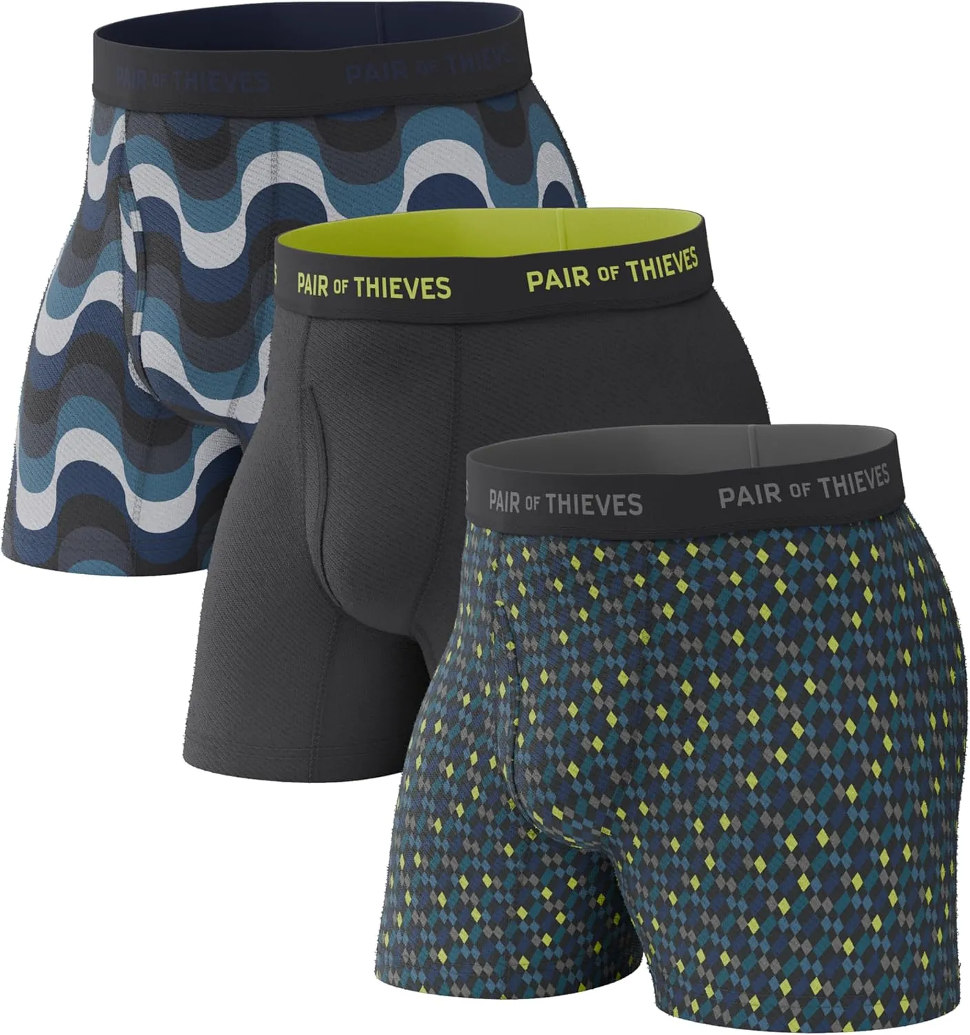 Pair of Thieves Super Fit Men's Boxer Briefs ?C Soft, Breathable, Quick-Dry Underwear with 4-Way Stretch (2 & 3 Pack)