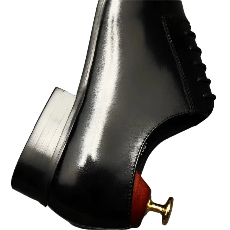Pointed Toe Oxford Shoes for Men – Genuine Leather Dress Shoes for Weddings, Business, and Formal Events in Black & Brown