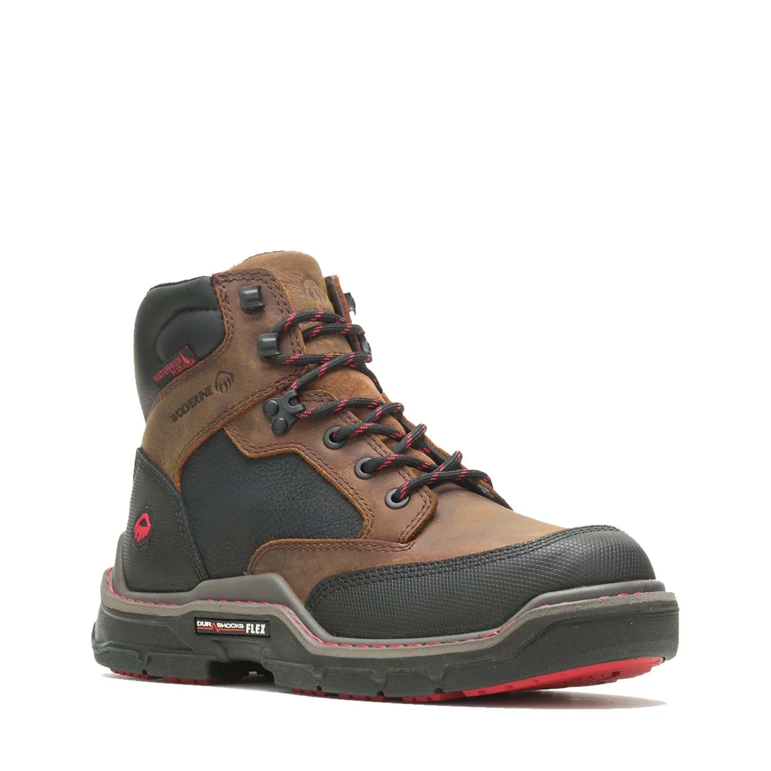 Raider DuraShocks® 6 Inch CarbonMAX® Toe Heavy Duty Waterproof Work Boot Brown