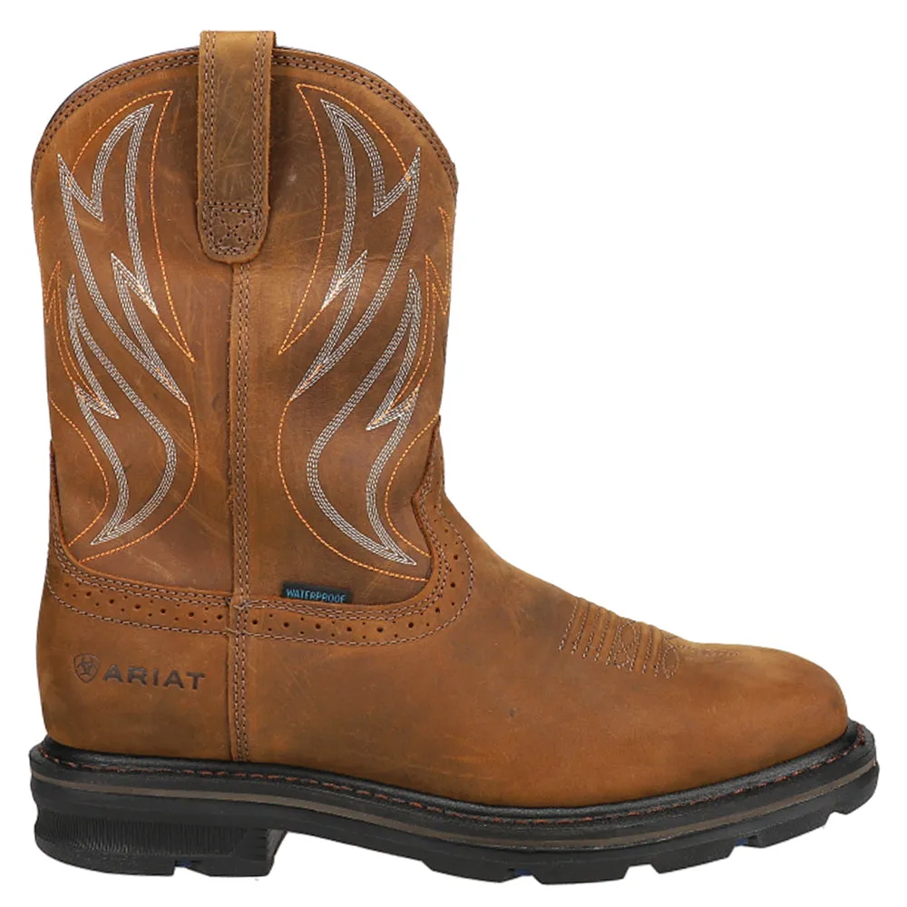 Sierra 10 Inch Shock Shield Waterproof Soft Toe Work Boots