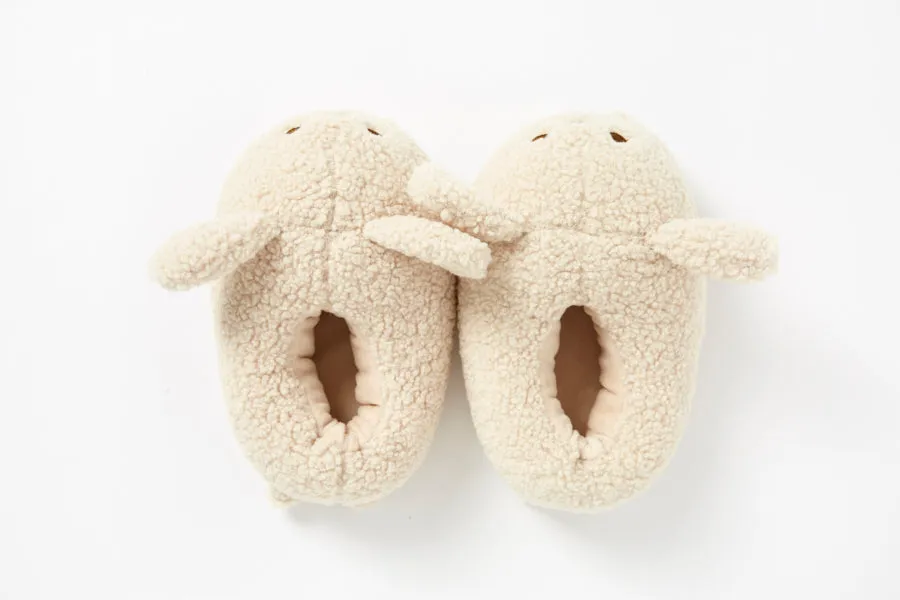 Soft Malang Slippers: Puppy (Beige)