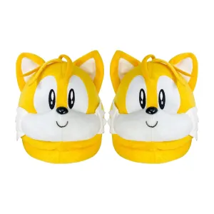 Sonic The Hedgehog Tails Head Adult Plush Slippers | One Size Fits All