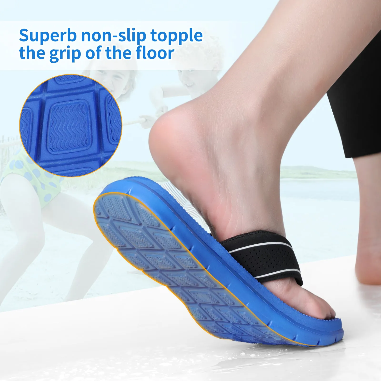 STQ Flip Flops Girls Boys Unisex Summer Sandals