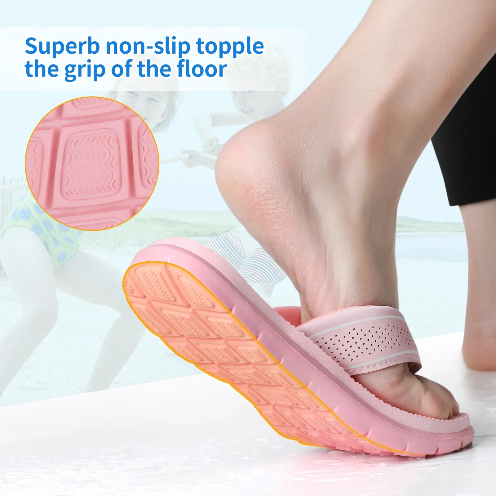 STQ Flip Flops Girls Boys Unisex Summer Sandals