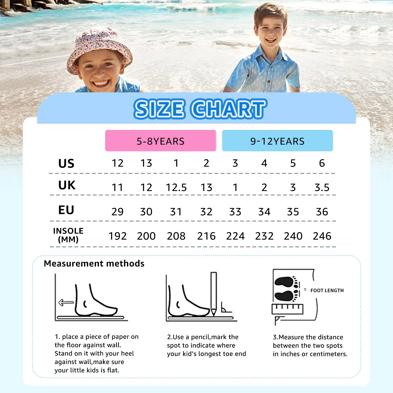 STQ Flip Flops Girls Boys Unisex Summer Sandals