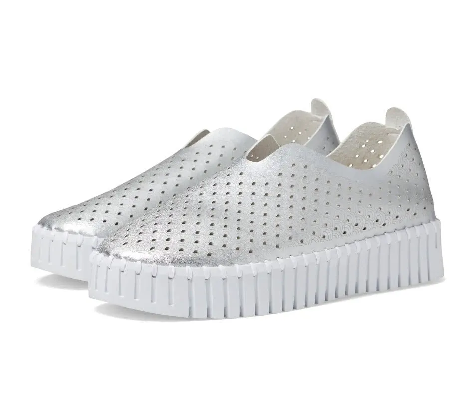 Tulipu 0010 - The On-The-Go-Platform-Slip-On in Silver