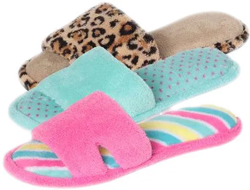 women's pattern plush slipper assortment Case of 36