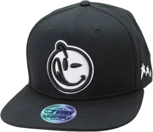 YUMS Classic Black & White Flat Bill Snapback